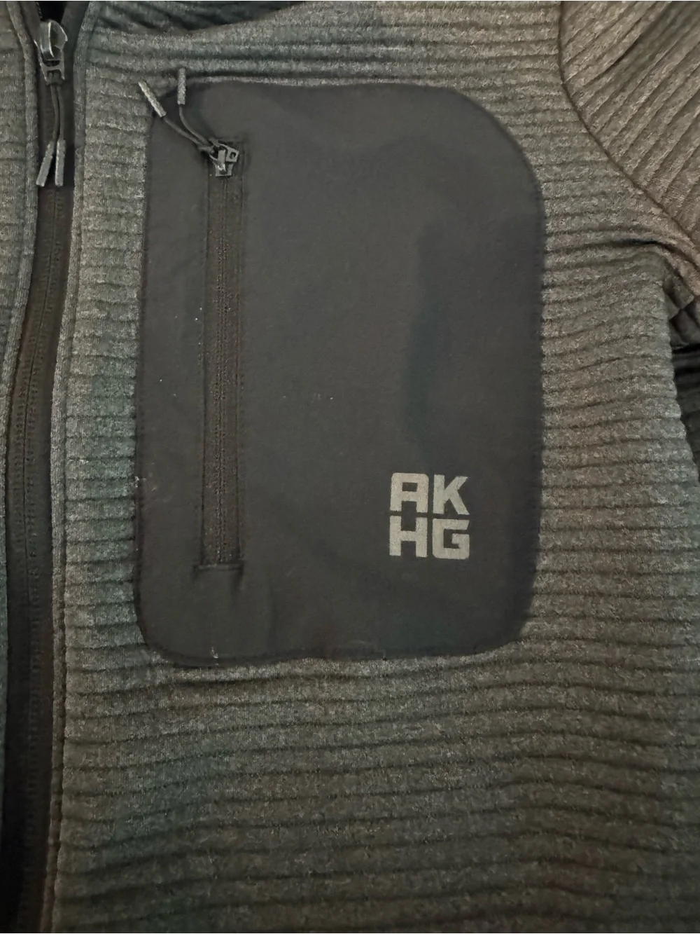 Alaskan Hardgear AKHG Blackburn Grid Fleece Full Zip Hoodie Gray Men’s S